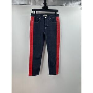 Zadig & Voiltaire Stripe Dark Wash Straight Leg Jean Size 25